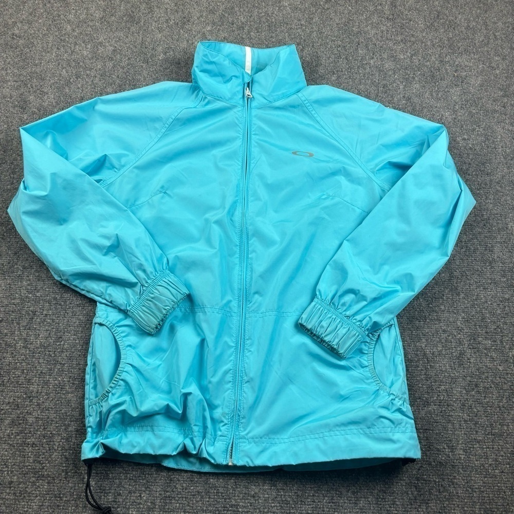 OAKLEY Women’s Pat Windbreaker Lightweight Jacket Blue size: Small